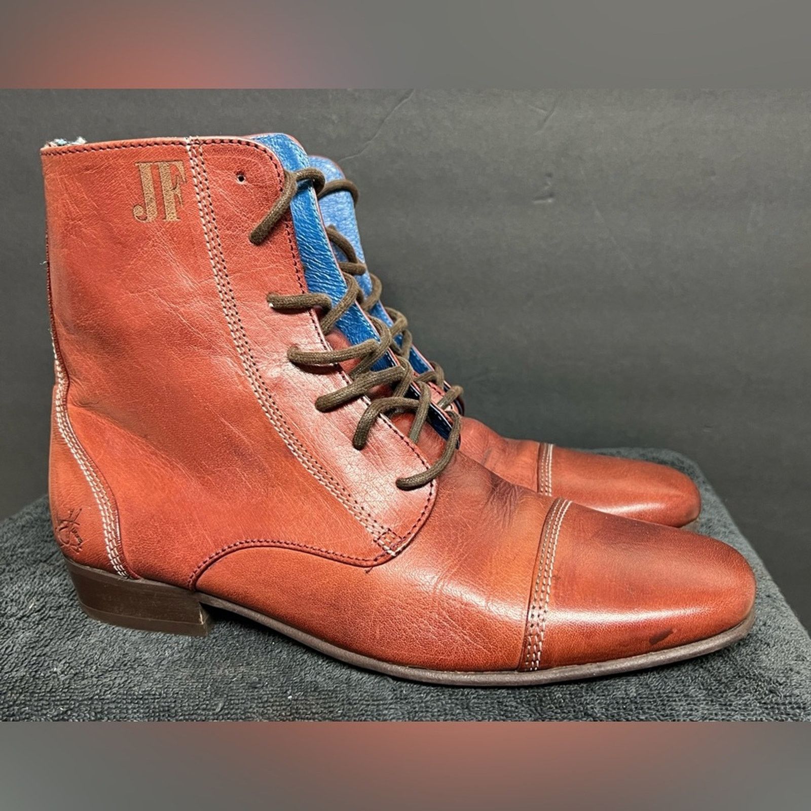 John Fluevog John Fluevog Sal Boots Burgundy Red Cap Toe Men’s HANDMADE Size US 7 / EU 40 - 2 Thumbnail