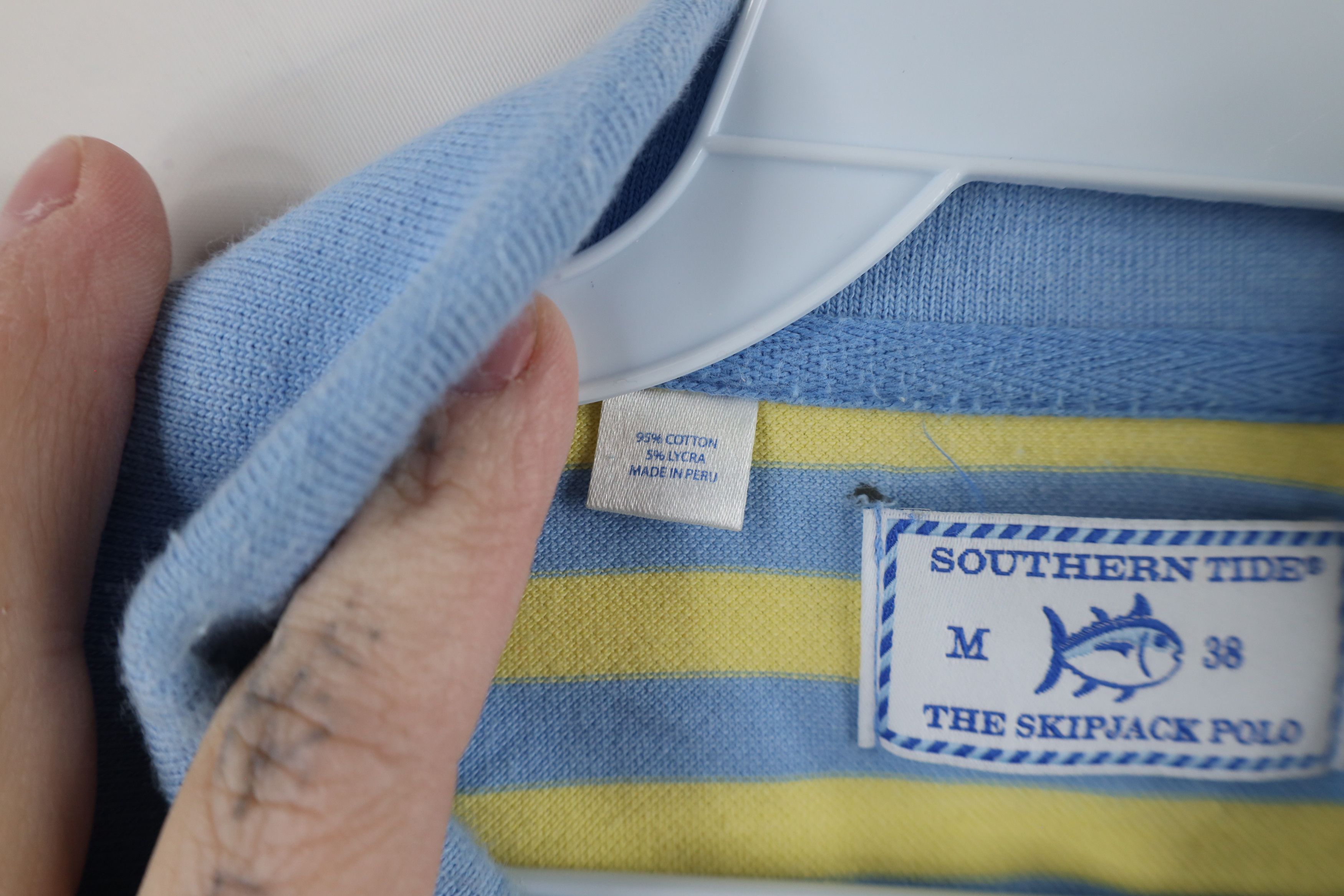 Southern Tide × Vintage Southern Tide Striped The Skip Jack Polo Shirt Cotton Size US M / EU 48-50 / 2 - 9 Thumbnail
