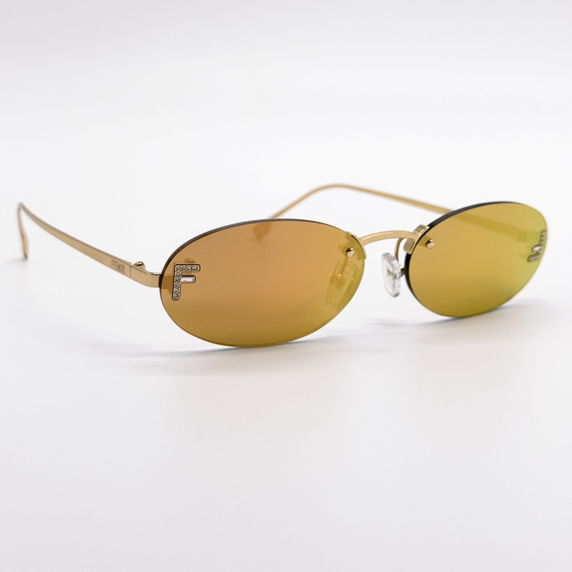Fendi NEW FE4075US 30L ROUND GOLD MIRROR FENDI WOMN SUNGLASSES Size ONE SIZE - 4 Thumbnail