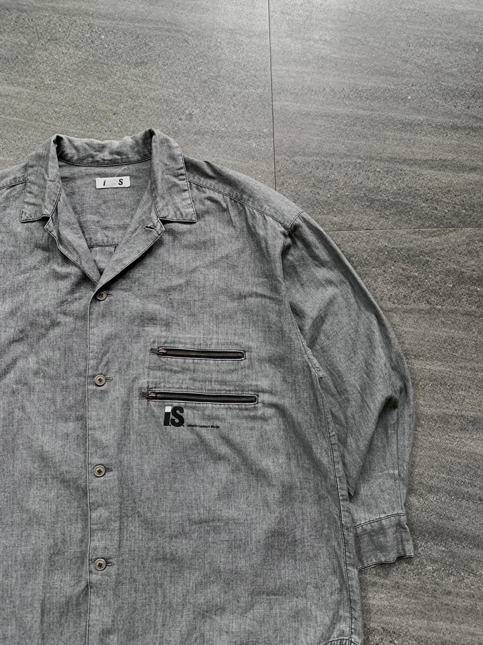 Issey Miyake FREE TAX! 90s Double Zippered Pocket IS Logo Shirt Size US M / EU 48-50 / 2 - 2 Thumbnail