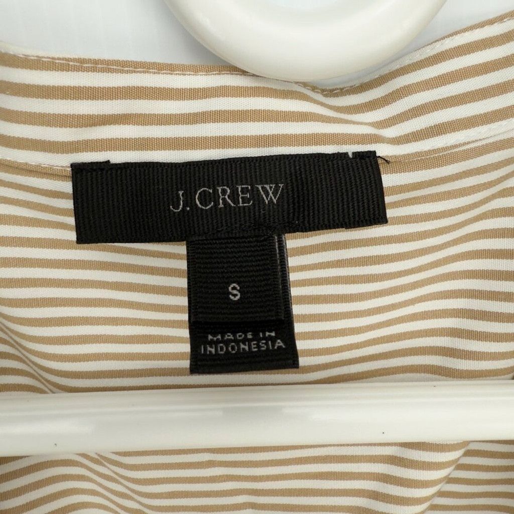 J.Crew J. CREW *NWOT Tie Waist Wrap Mandarin Collar Striped Blouse Size XS / US 0-2 / IT 36-38 - 3 Thumbnail