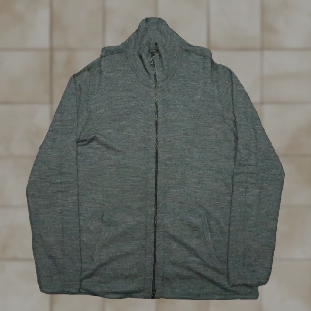 John Varvatos John Varvatos Sweater Mens XL Gray Full Zip Wool Blend Pockets Lightweight Size US XL / EU 56 / 4 - 1 Thumbnail