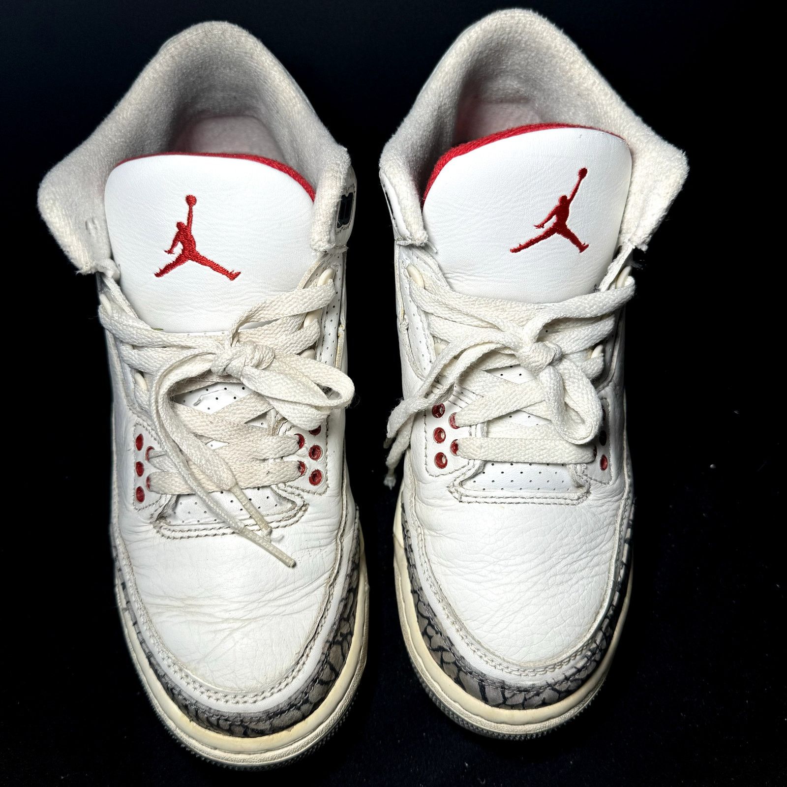 Jordan Brand × Nike Size 6.5 Nike Air Jordan 3 Retro GS White Cement Reimagined Size US 6.5 / EU 39-40 - 4 Thumbnail