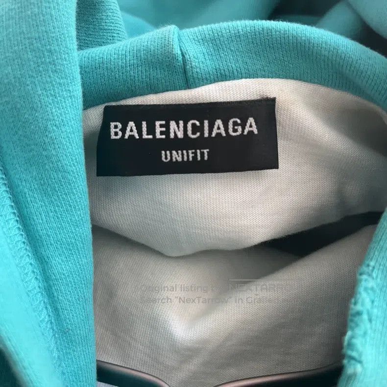 Balenciaga Balenciaga Teal Hole Sweatshirt Size US S / EU 44-46 / 1 - 3 Thumbnail