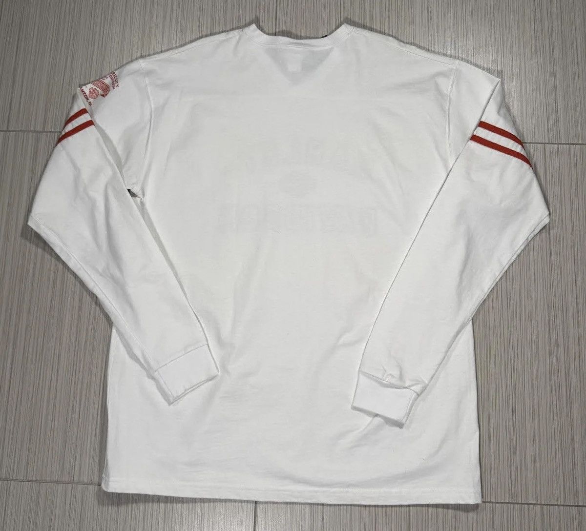 Harley Davidson Vintage Harley Davidson Long Sleeve V Neck Shirt (Size XL) Size US XL / EU 56 / 4 - 4 Thumbnail