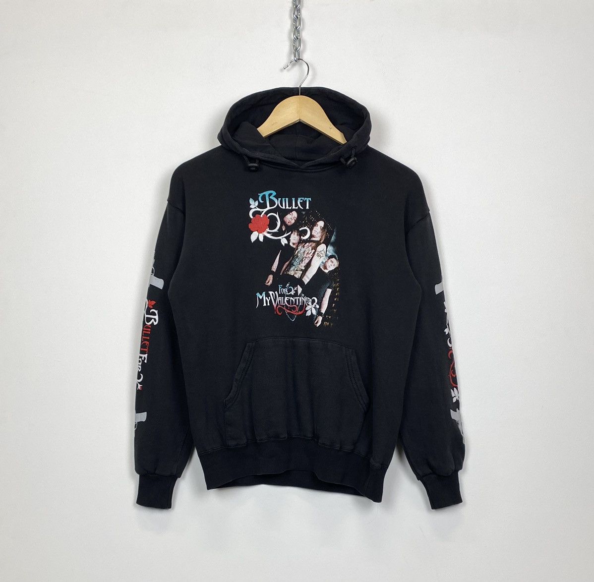 Band Tees Vintage Y2K Bullet For My Valentine Rock Hoodie AOP Black Size US S / EU 44-46 / 1 - 4 Thumbnail