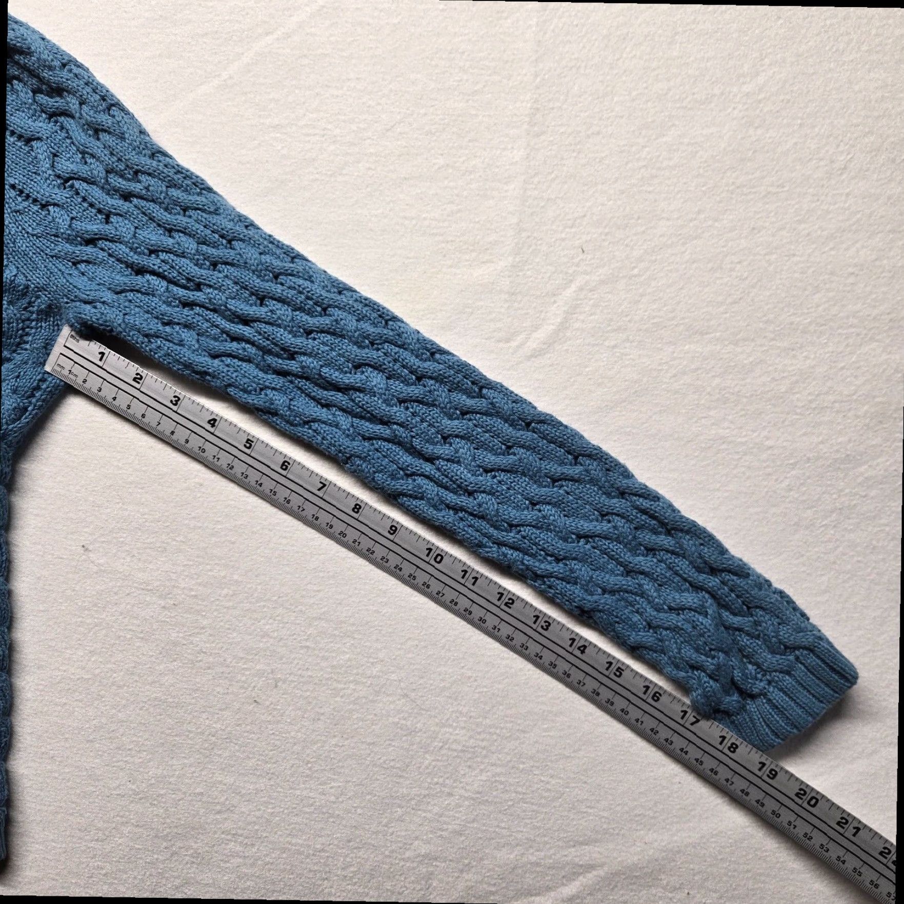 Vintage Valerie Stevens Blue Knit Sweater Cowl Neck Long Sleeve Pullover Women's Medium Size M / US 6-8 / IT 42-44 - 5 Thumbnail