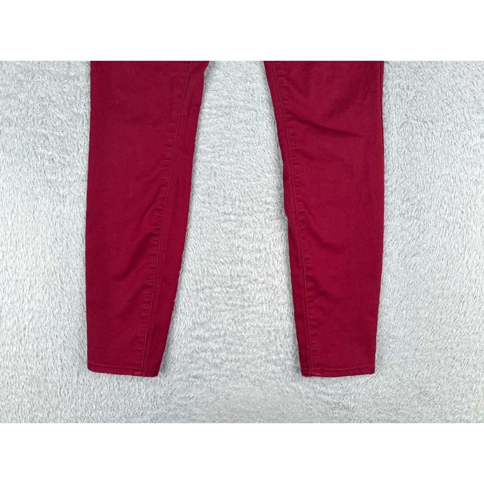 Vintage Refuge Jeans Womens 8 Red Skinny Denim Pants Mid Rise 30x28 Stretch 5-Pocket Classic Size 30" / US 8 / IT 44 - 2 Thumbnail