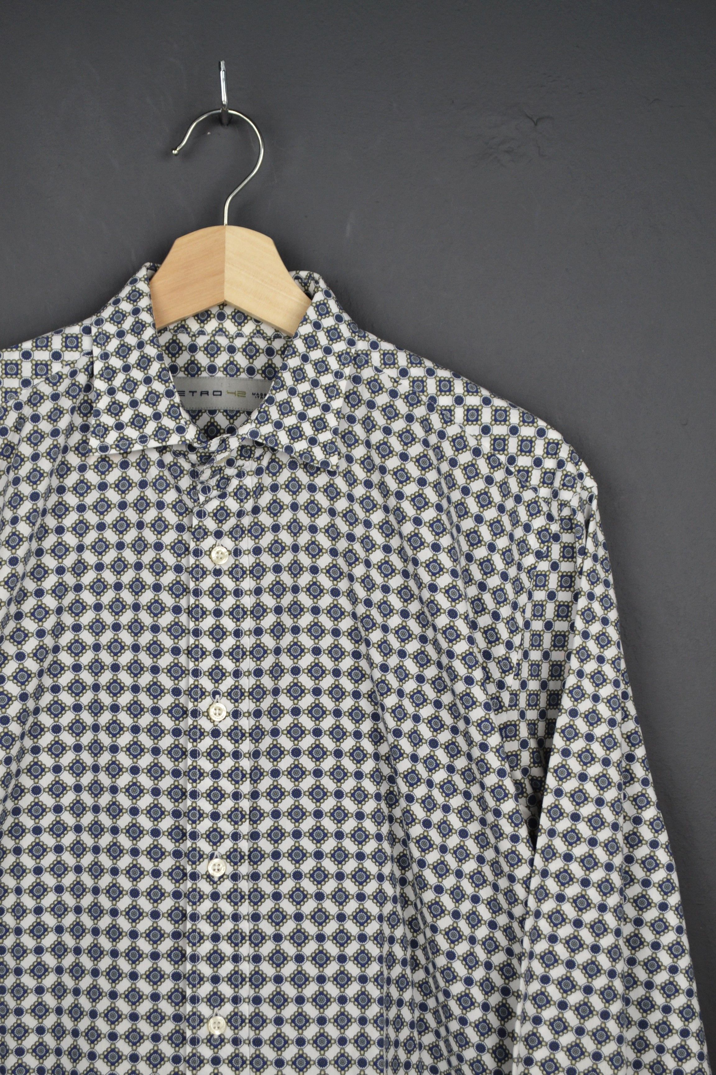 Etro Etro 42 L - XL Size Cotton Shirt Pattern Medallion Print Size US L / EU 52-54 / 3 - 2 Thumbnail