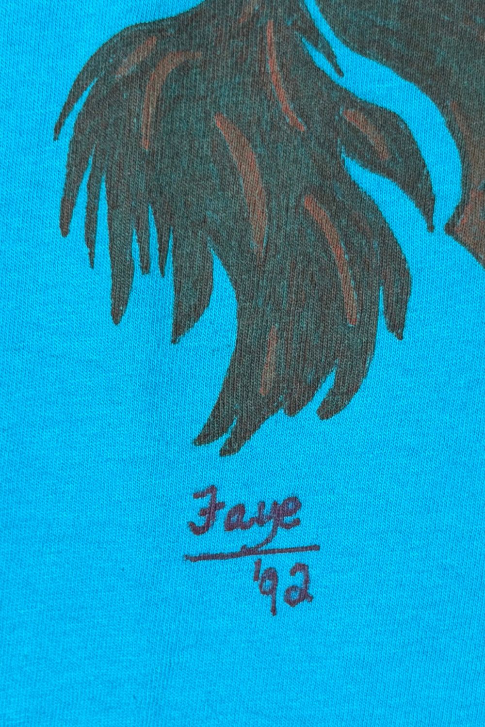 Fruit Of The Loom 1992 Western Cowboy Illustration Tee USA Single Stitch Size US M / EU 48-50 / 2 - 7 Thumbnail