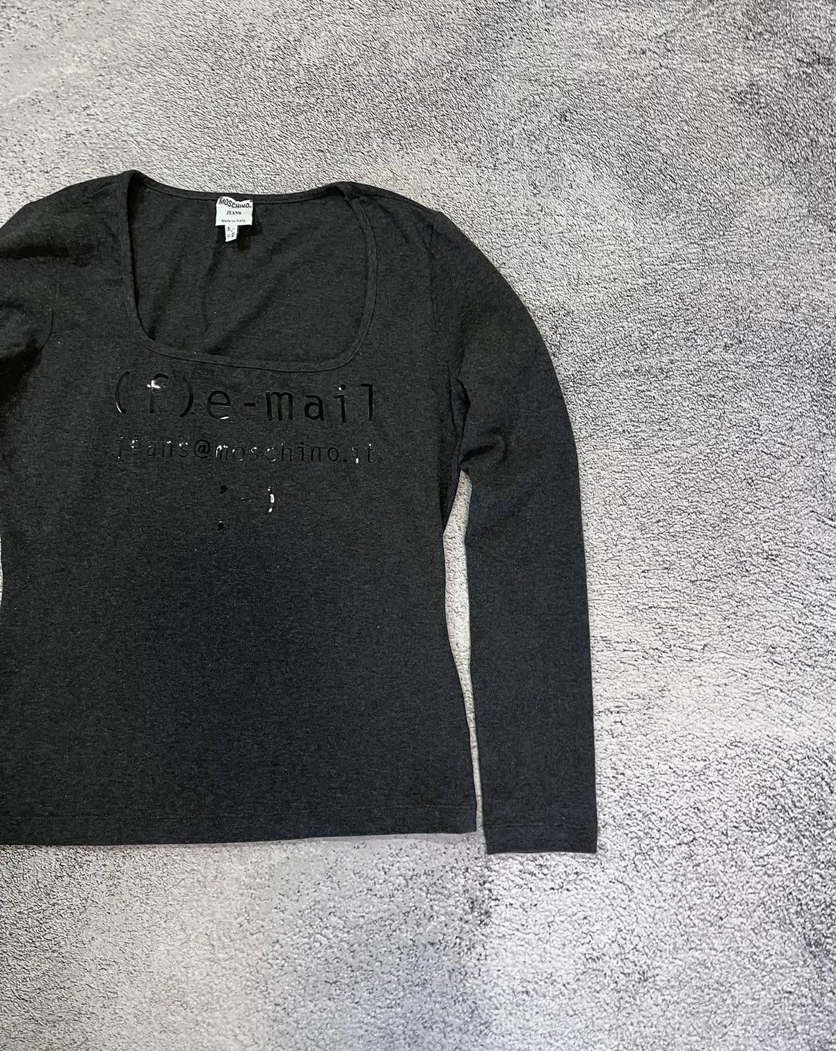 Moschino Moschino Jeans Women’s Slim Fit Long Sleeve Top Print USA 12 Size XL / US 12-14 / IT 48-50 - 7 Thumbnail