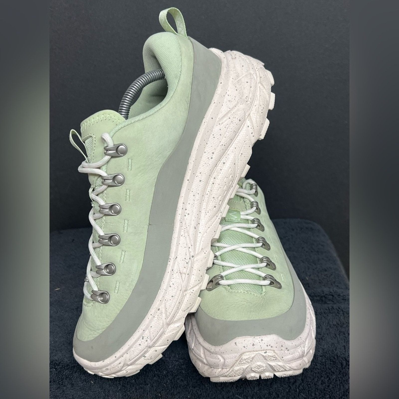 Hoka Hoka One U Tor Summit Seed Green Eggnog Shoes Men 10 W11 Size US 10 / EU 43 - 3 Thumbnail