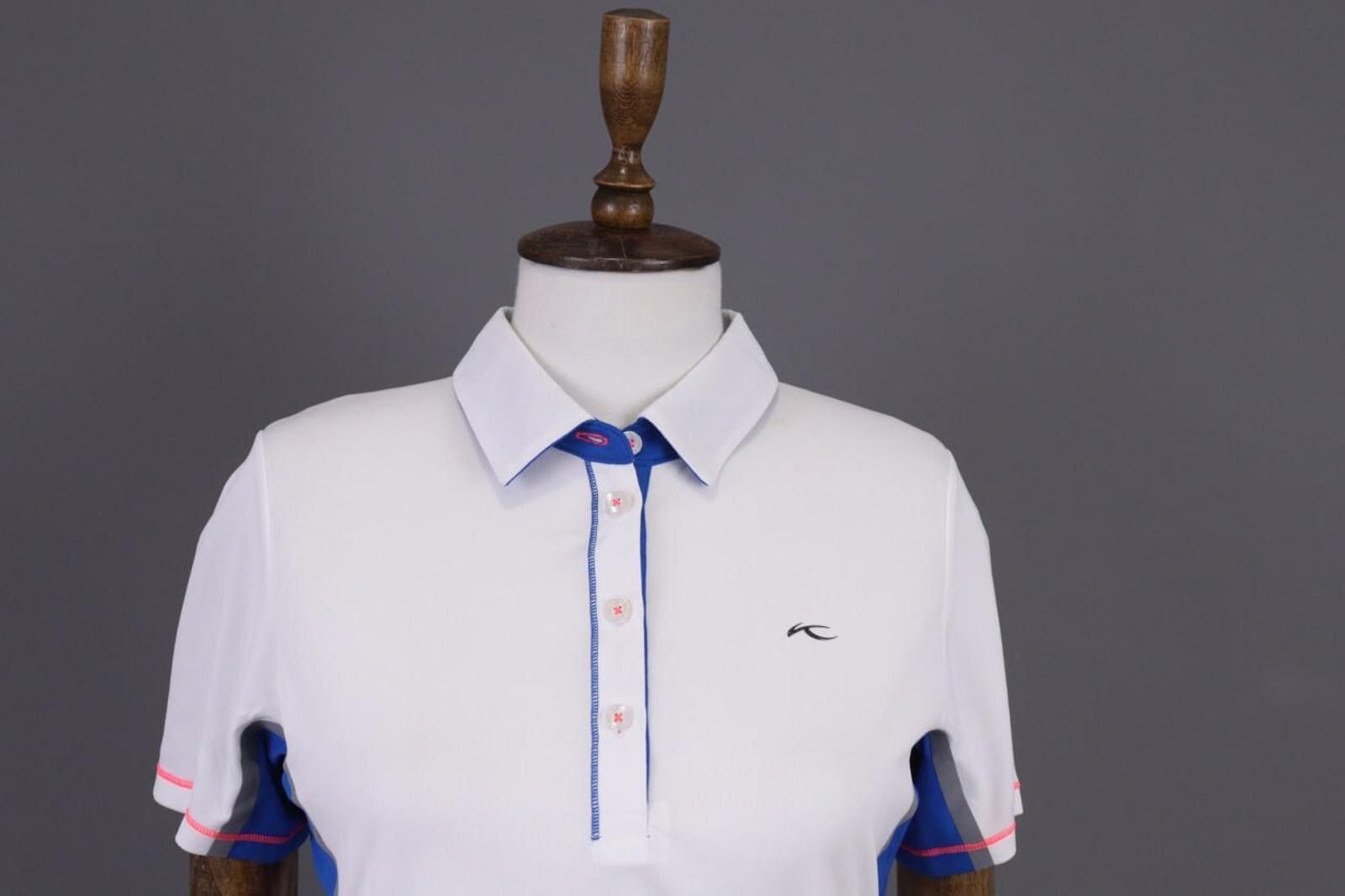 KJUS KJUS Ladies Brora SS Polo White Polo Shirt Size 38 / M Size M / US 6-8 / IT 42-44 - 2 Thumbnail