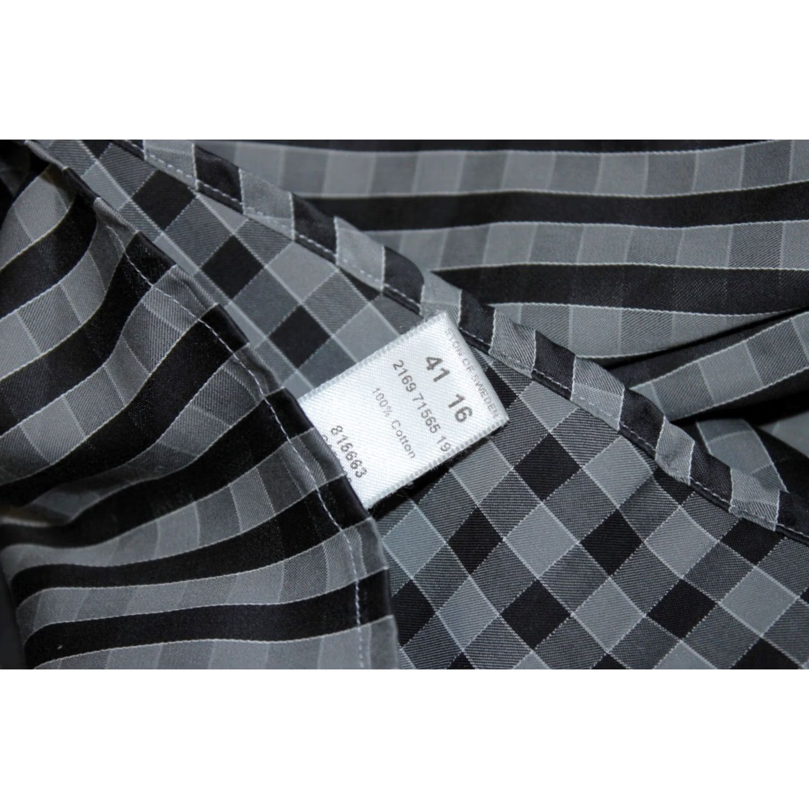 Eton Eton Grey Slim Fit Shirt Mens Size 16 41 Size US L / EU 52-54 / 3 - 6 Thumbnail