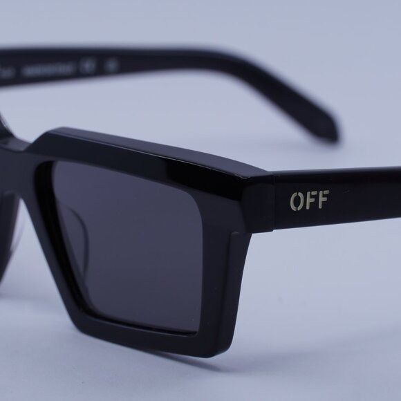 Off-White Off-White OERI142 WINDSOR 1007 Sunglasses Black Square Frame Size ONE SIZE - 2 Thumbnail