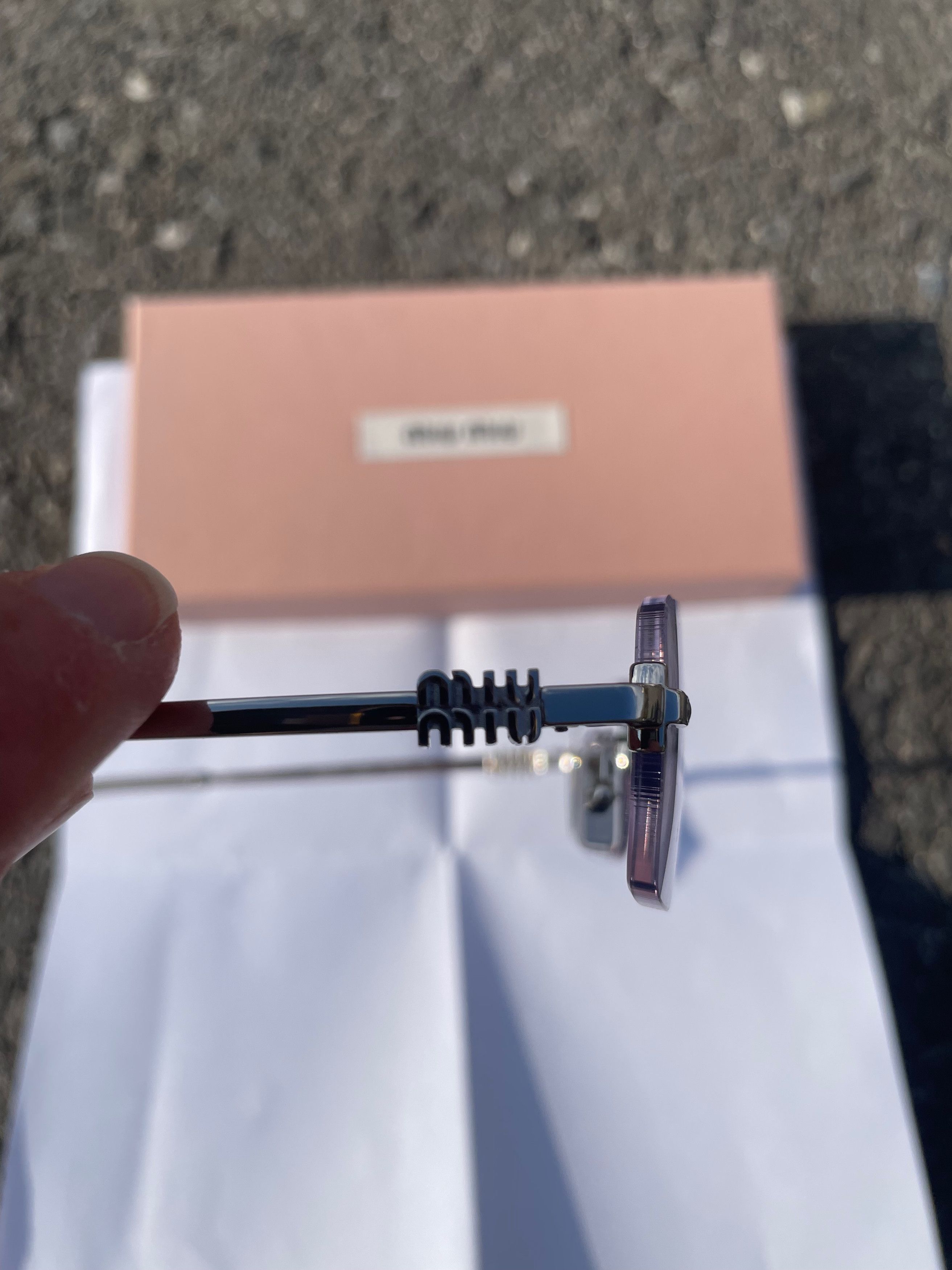 Miu Miu MIU MIU rimless glasses 50YVVISTA Size ONE SIZE - 10 Thumbnail