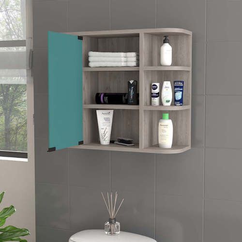 Designer × Homemade Valdez Medicine Cabinet With Six Shelves, Mirror Cabinet Size US L / EU 52-54 / 3 - 2 Thumbnail