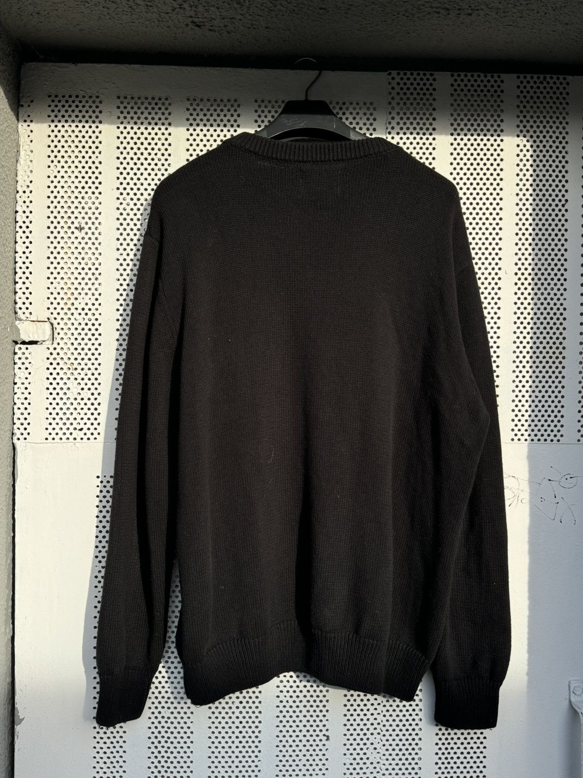 Japanese Brand × Stussy Stussy Knit Sweater Black Big Logo Men’s Size XL Size US XL / EU 56 / 4 - 9 Thumbnail