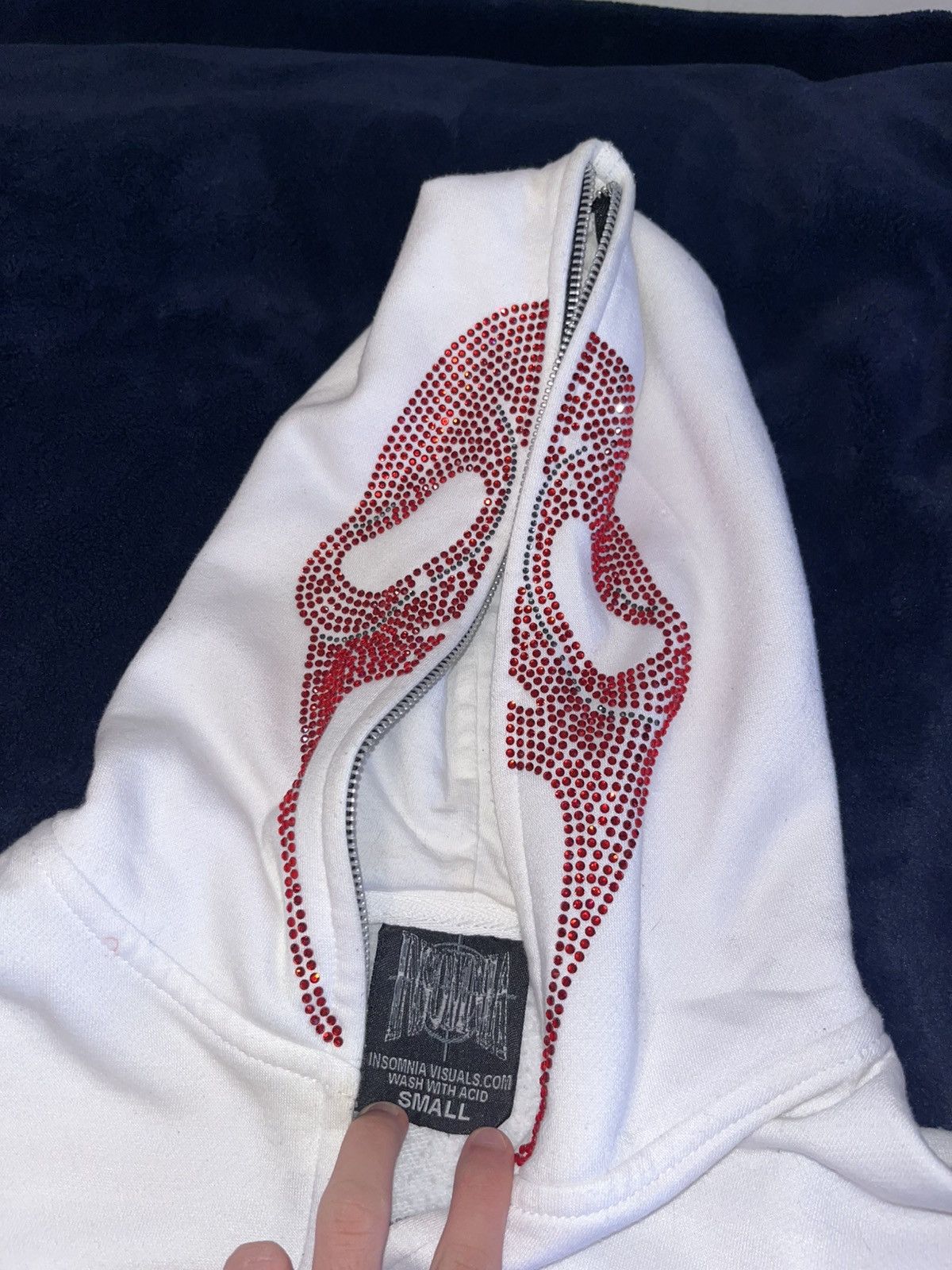 Insomnia Visuals Rhinestone Hoodie Size US S / EU 44-46 / 1 - 2 Thumbnail