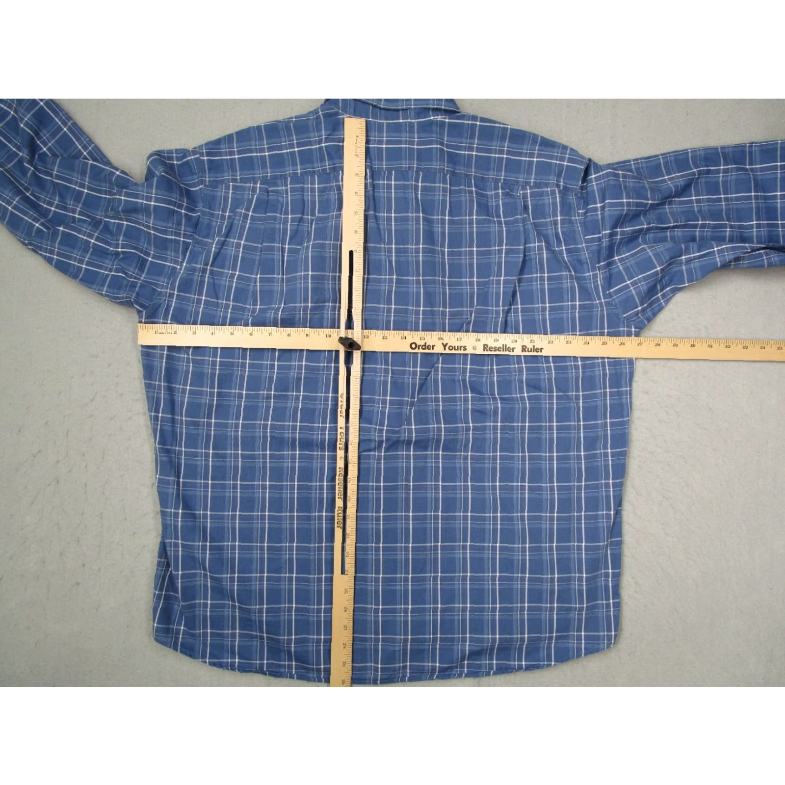 Lacoste VINTAGE Lacoste Shirt Men XL Blue Check Long Sleeve Button Down Casual Cotton Made in France Size US XL / EU 56 / 4 - 6 Thumbnail