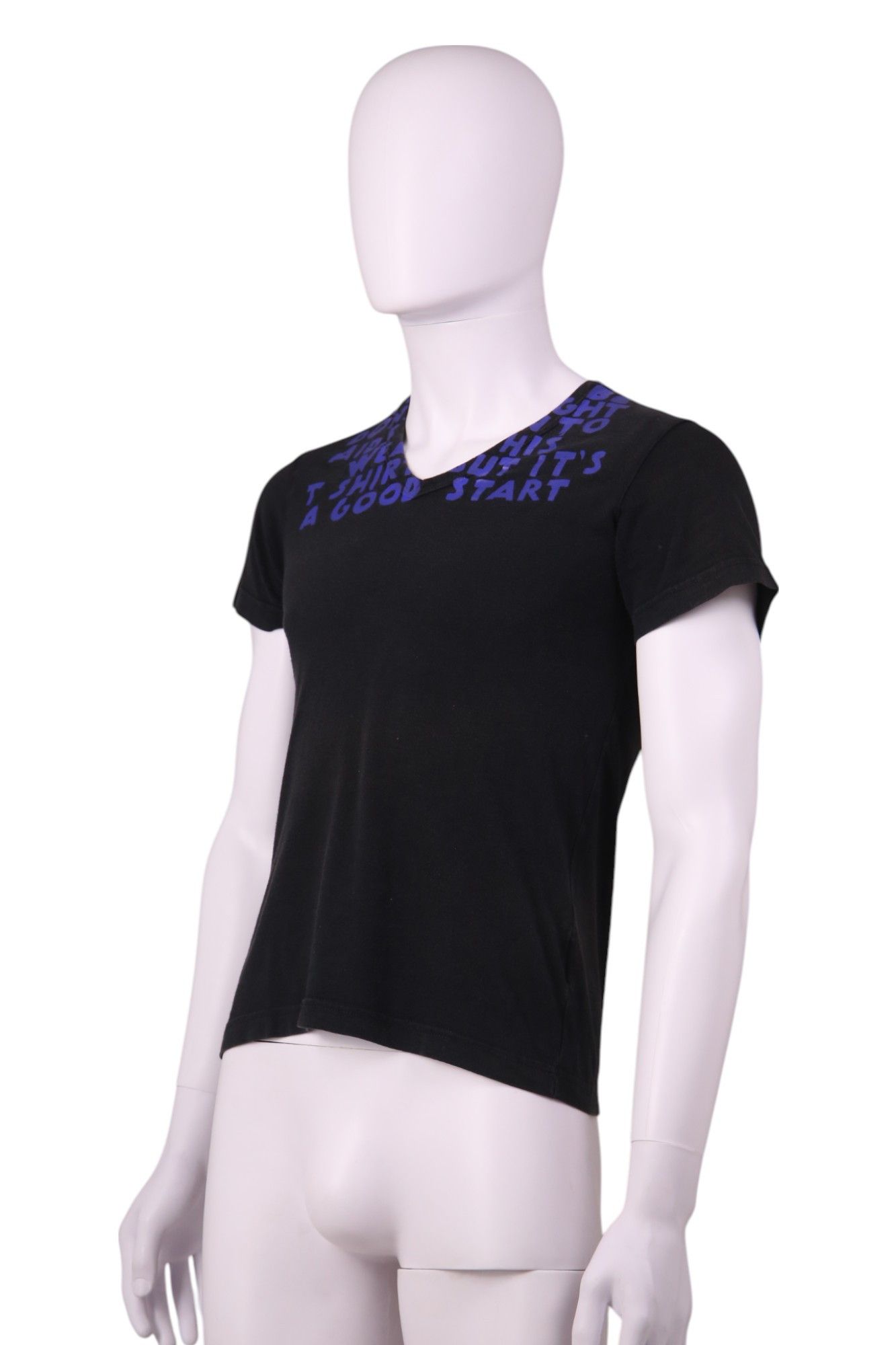 Maison Margiela IDS Charity Black&Blue Tee Size US S / EU 44-46 / 1 - 2 Thumbnail