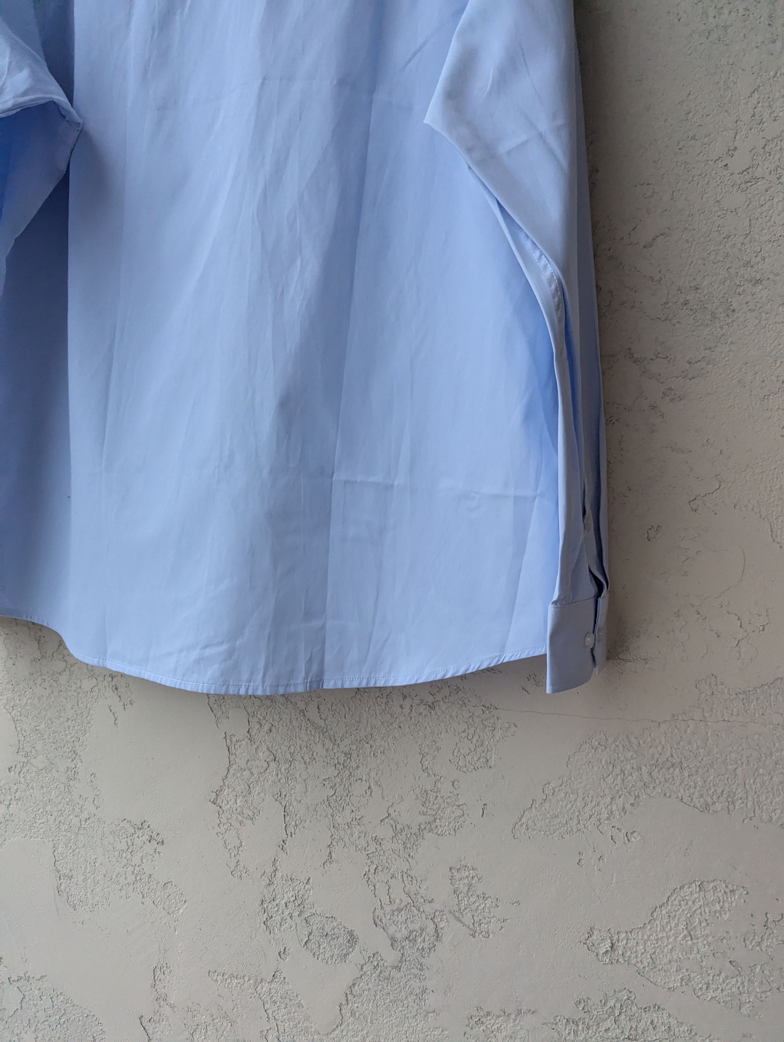 Playboy Playboy Vintage Light Blue Dress Shirt Subtle Bunny Logo Size US XXL / EU 58 / 5 - 17 Thumbnail