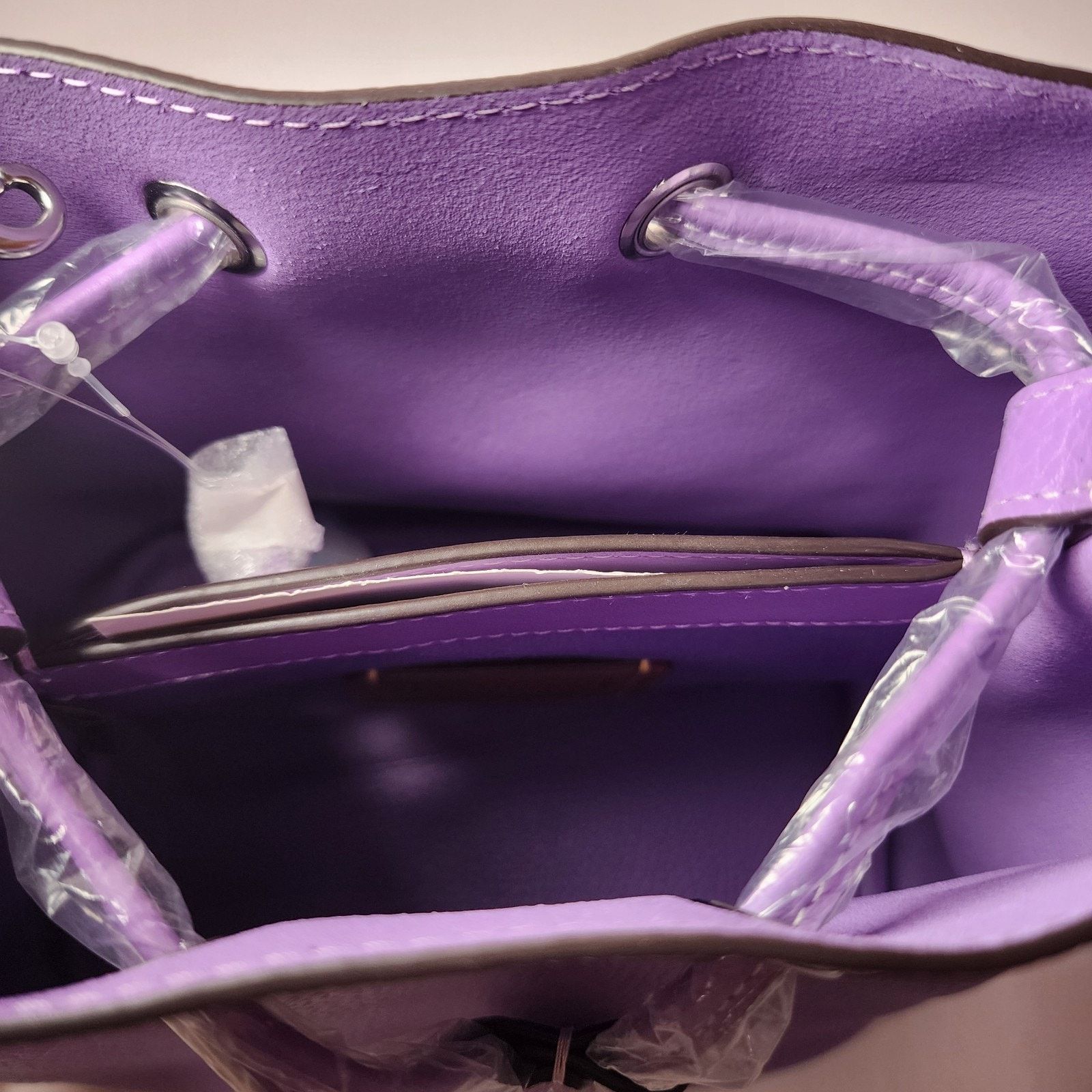 Coach Coach CBH06 Rowan Bucket Bag Double Face Pebble Leather Iris Size ONE SIZE - 5 Thumbnail