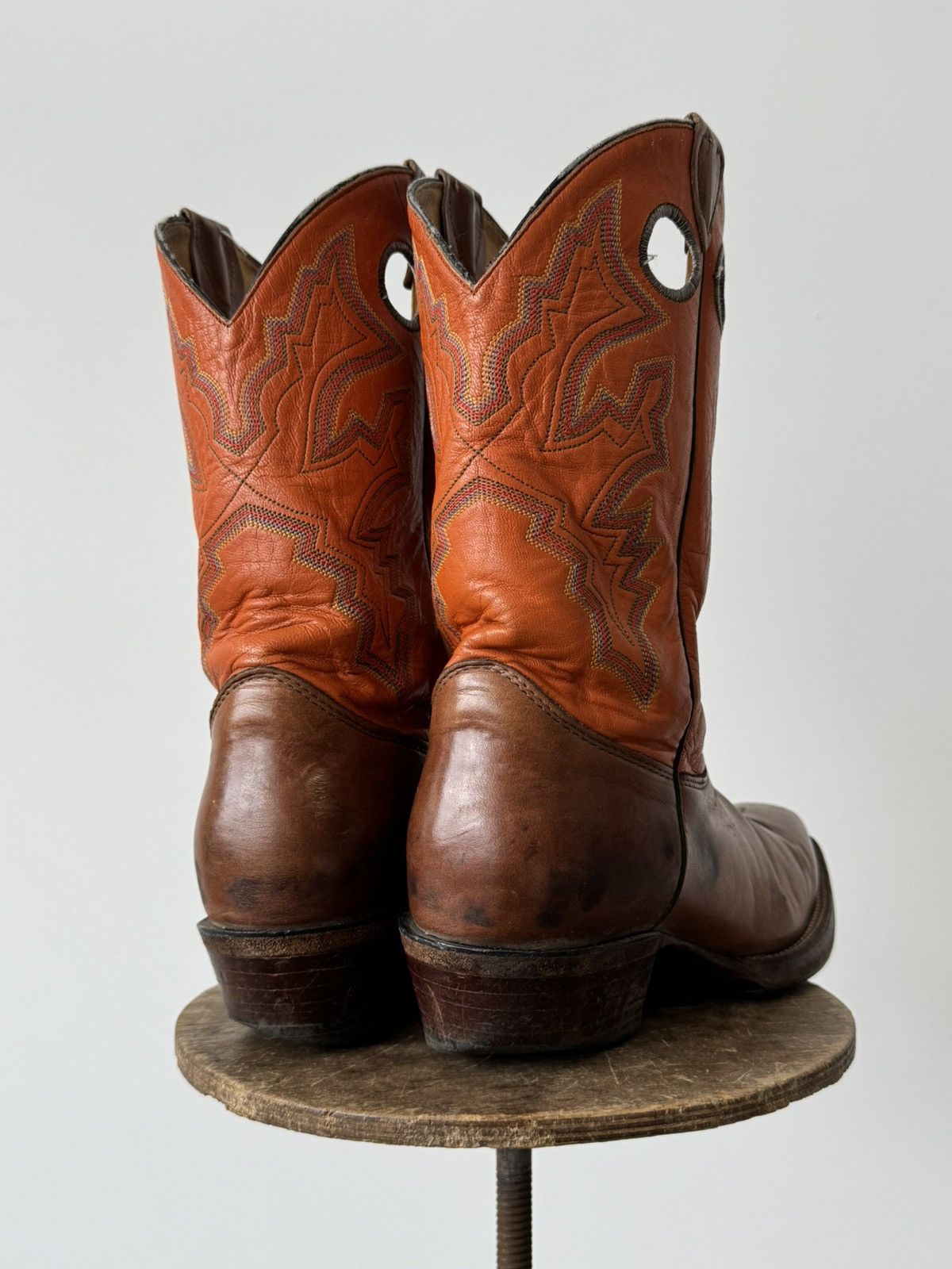 Cowboy Equipment × Justin Boots × Mexicana Justin Bent Rail 2659 Buckaroo Cowboy Leather Boots Size US 9 / EU 42 - 5 Thumbnail