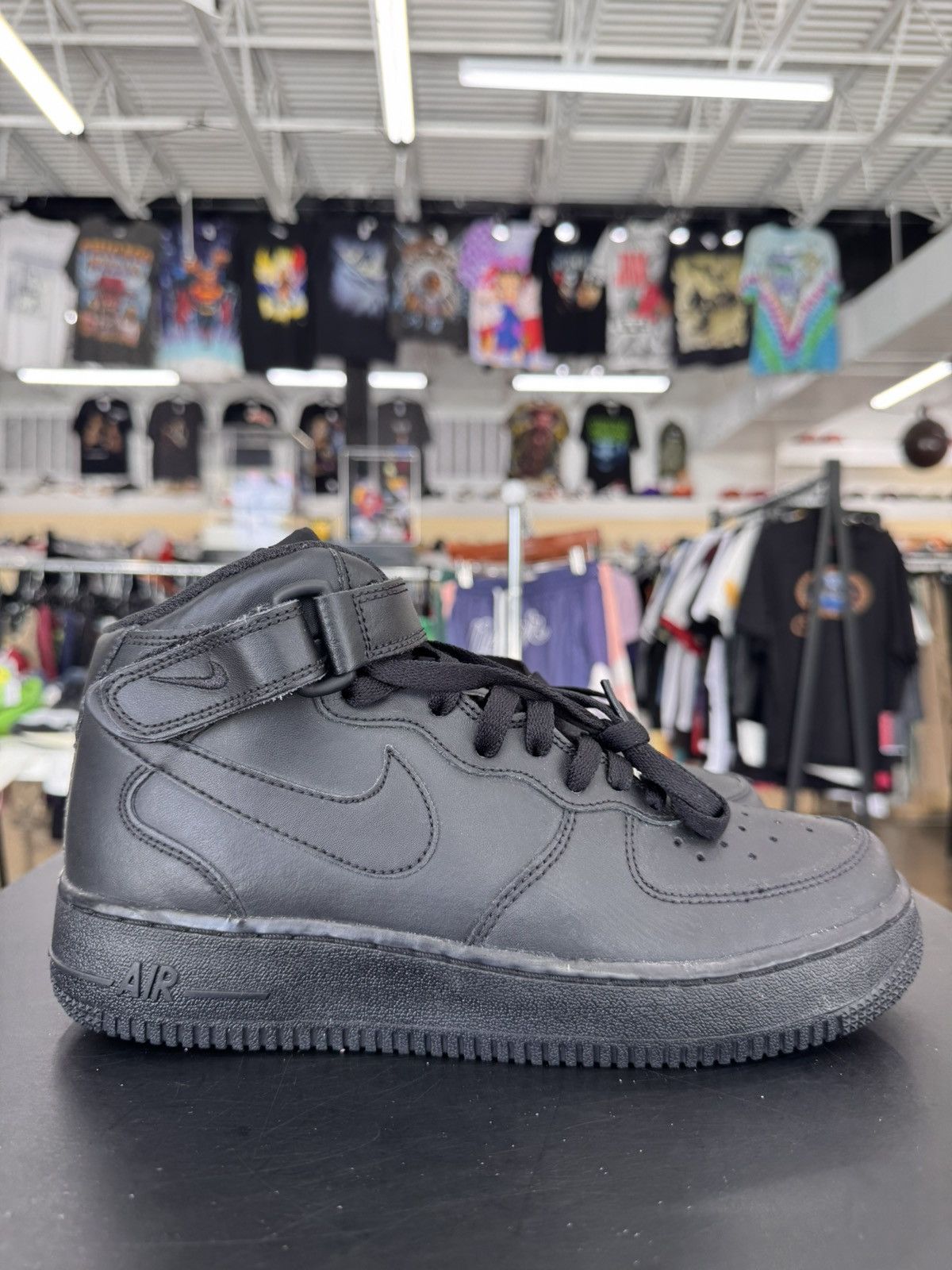 Nike Nike Air Force 1 Mid Black Sz.6.5Y (2014) Size US 6.5 / EU 39-40 - 6 Thumbnail