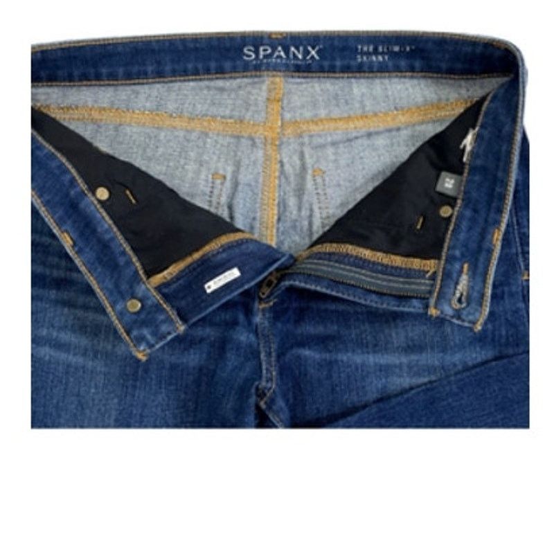 Spanx SPANX The Slim-X Skinny Dark Wash Jean 28 Size 28" / US 6 / IT 42 - 7 Thumbnail