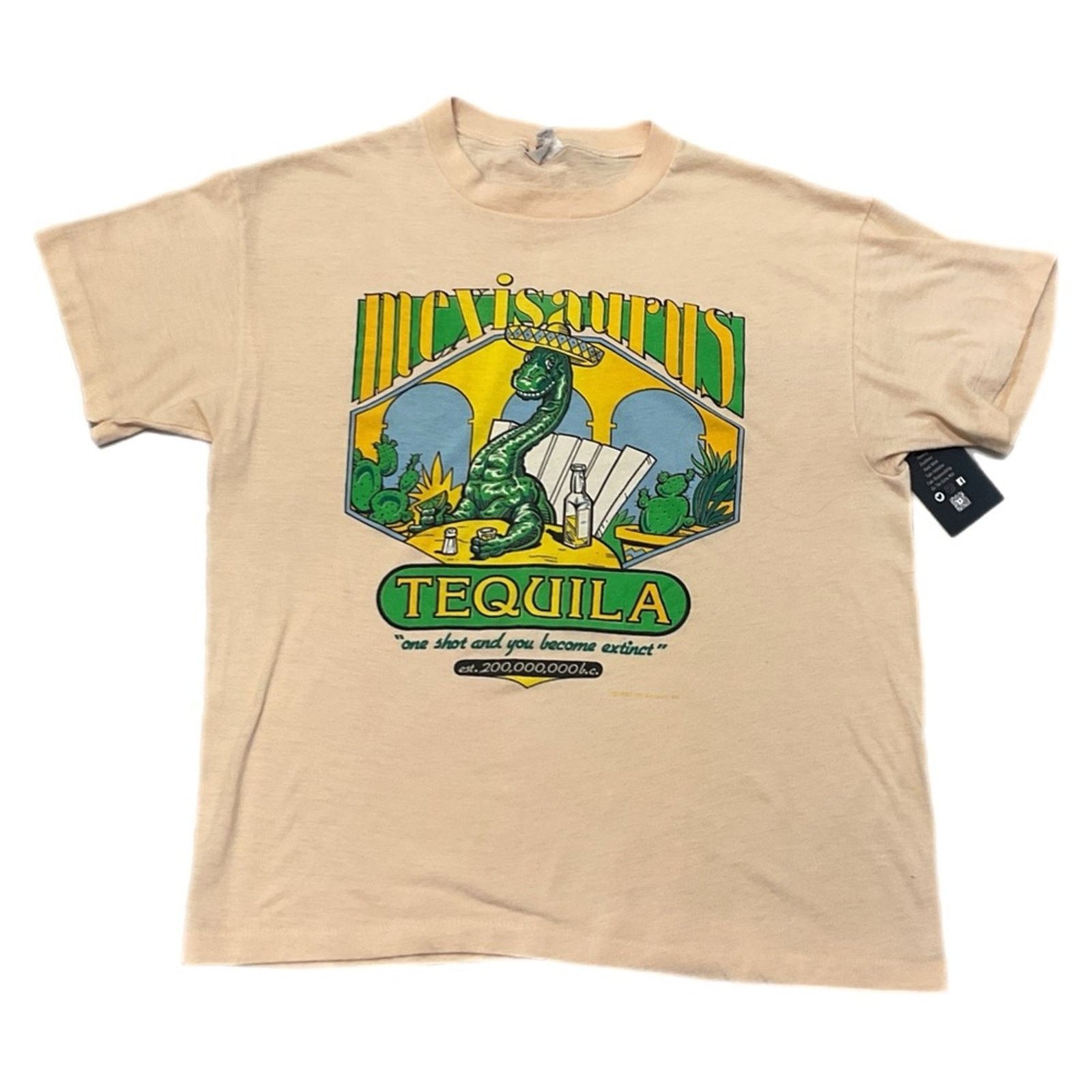 Vintage Vintage 80’s Mexisauras Tequila T-Shirt Size US L / EU 52-54 / 3 - 1 Thumbnail