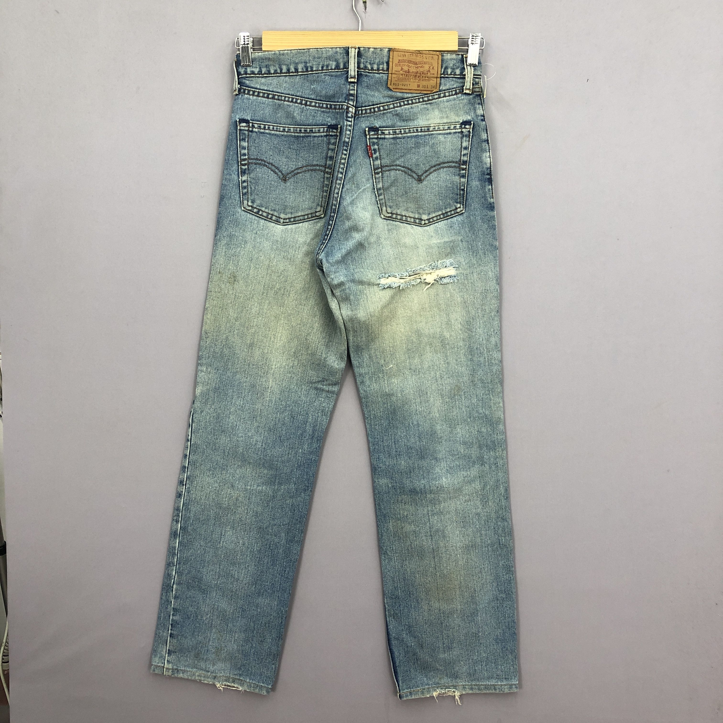 Levi's Vintage Levis Mud Stone Wash Jeans Distressed Levi's Denim Size 28" / US 6 / IT 42 - 2 Thumbnail