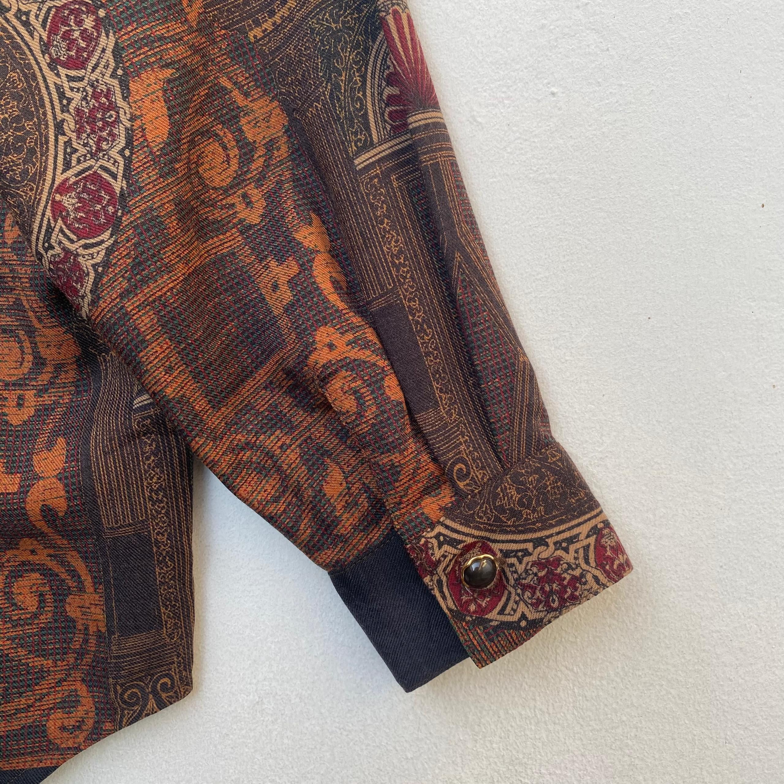 Vintage VINTAGE BLOUSE COLLARED LARGE SIZE BUTTON CLOSURE Size L / US 10 / IT 46 - 5 Thumbnail