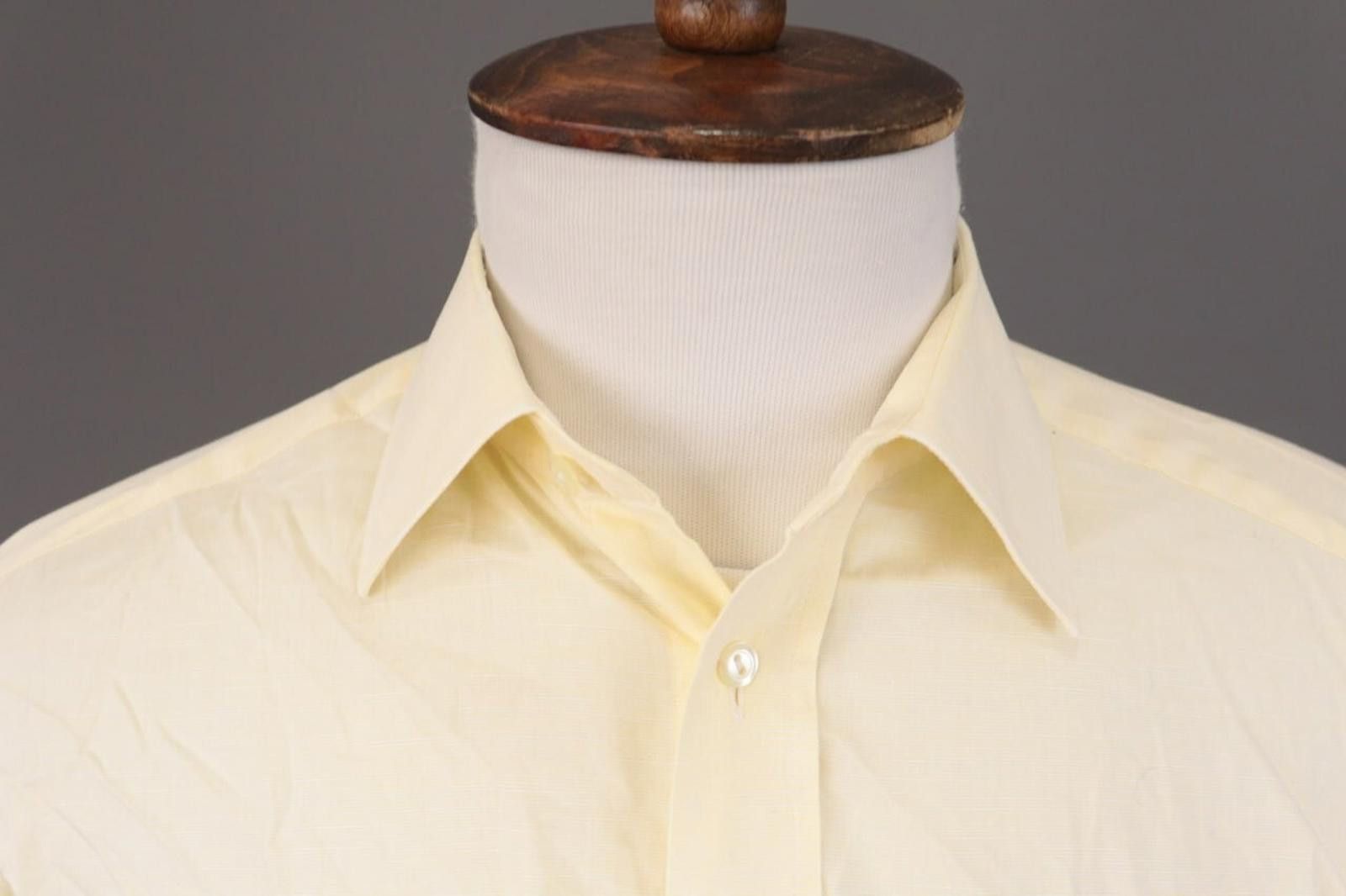 Eton Eton Vintage Yellow Long Sleeve Button Down Shirt Size US M / EU 48-50 / 2 - 4 Thumbnail