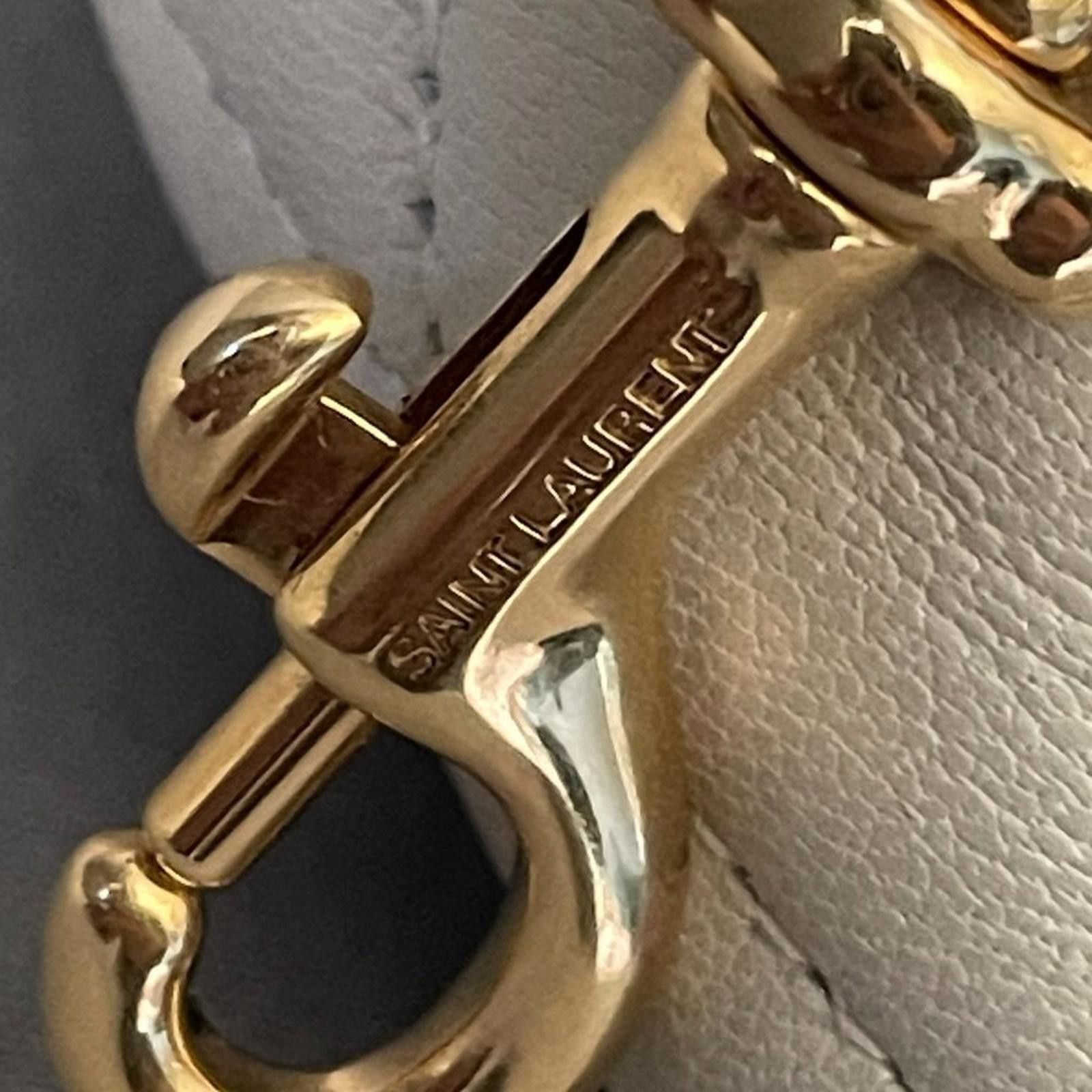 Saint Laurent Paris SAINT LAURENT Triangle Ysl Quilted Pouch Key Chain 669925 Size ONE SIZE - 7 Thumbnail
