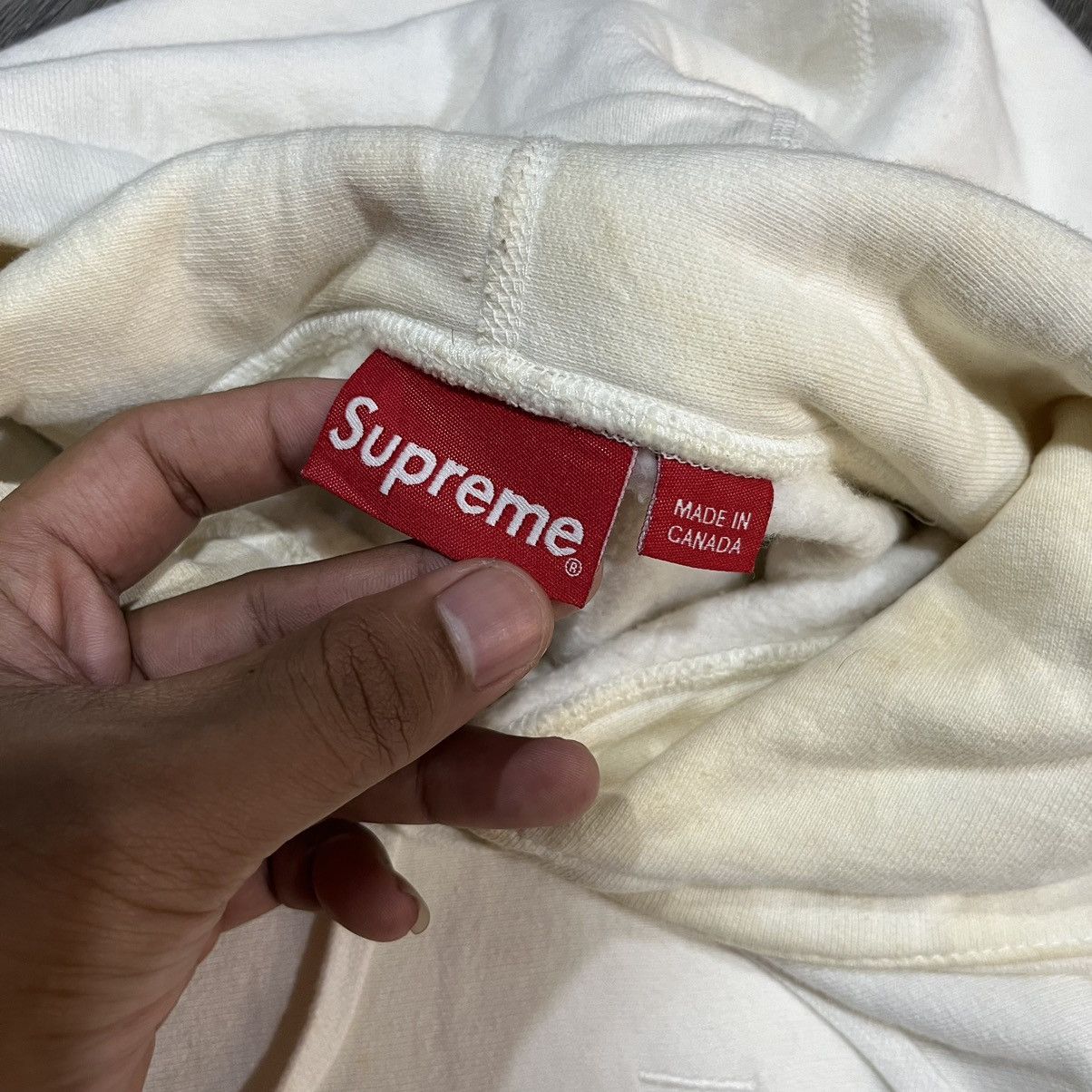 Supreme SUPREME SS17 New York Logo Hoodie White Size US L / EU 52-54 / 3 - 6 Thumbnail