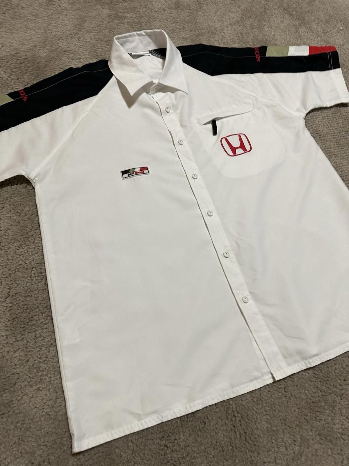 Honda VINTAGE BAR HONDA TEAM F1 RACING SHIRT SZ L Size US L / EU 52-54 / 3 - 2 Thumbnail