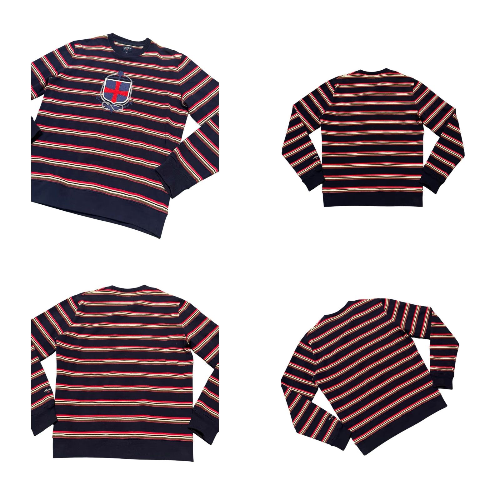 Noah NOAH NY Nautical Stripe Core Logo Anchor Sweatshirt FW17 AUTHENTIC Size L Rare Size US L / EU 52-54 / 3 - 8 Thumbnail