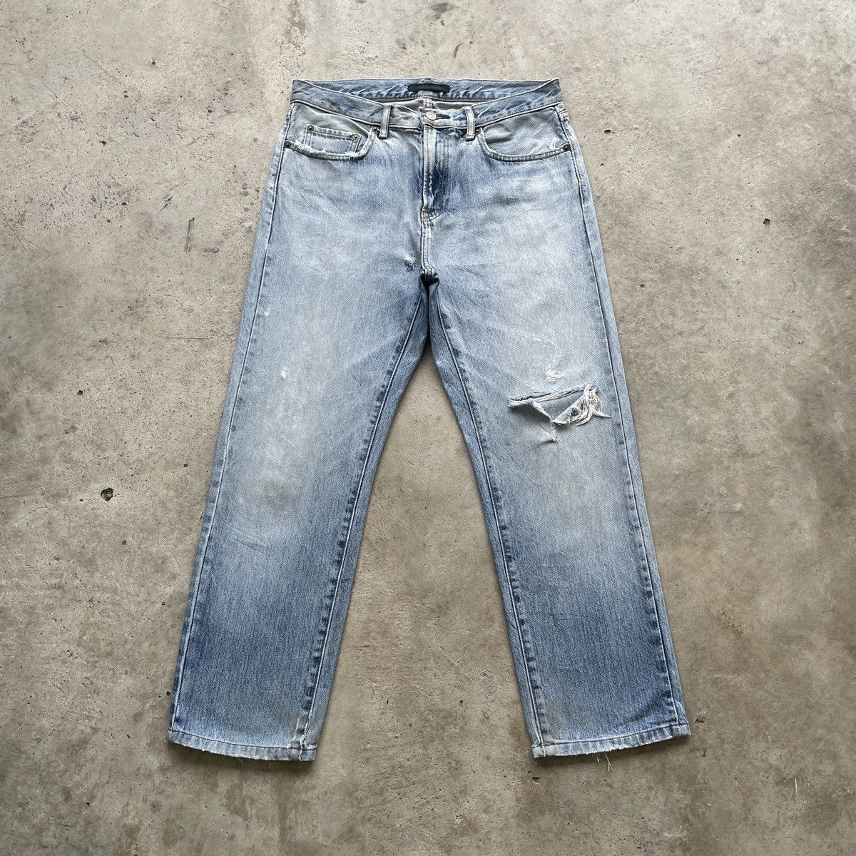 Japanese Brand W32 Vintage Japanese Wash Distressed Jeans Faded Denim Pants Size US 32 / EU 48 - 1 Thumbnail