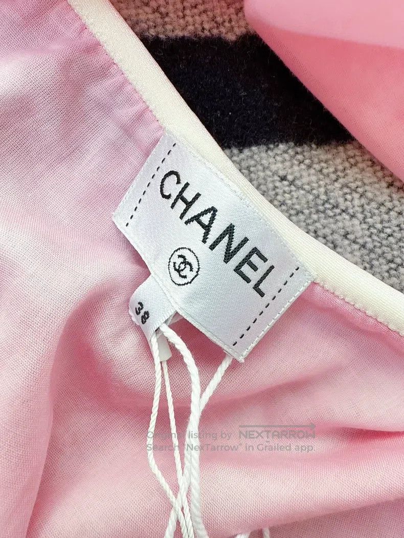 Chanel Chanel Pink printed hanging neck strap vest Size XS / US 0-2 / IT 36-38 - 5 Thumbnail
