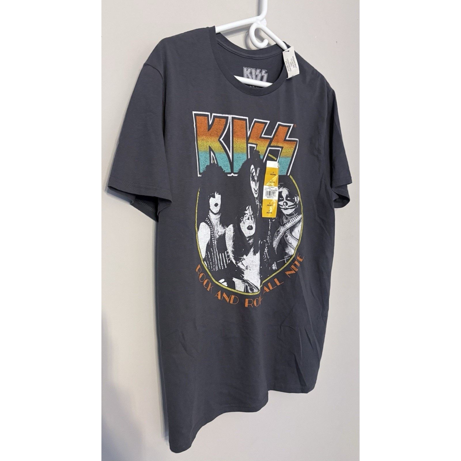 KISS Official Kiss Rock and Roll All Nite Unisex T-Shirt Black L Size US L / EU 52-54 / 3 - 3 Thumbnail