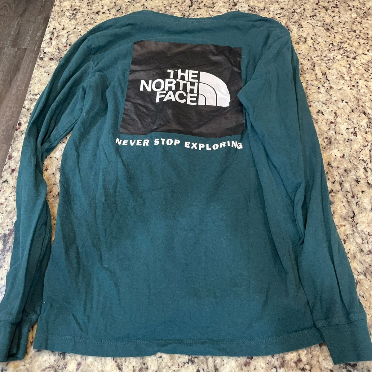 The North Face Long sleeve teal tee with black The North Face logo Size US M / EU 48-50 / 2 - 4 Thumbnail