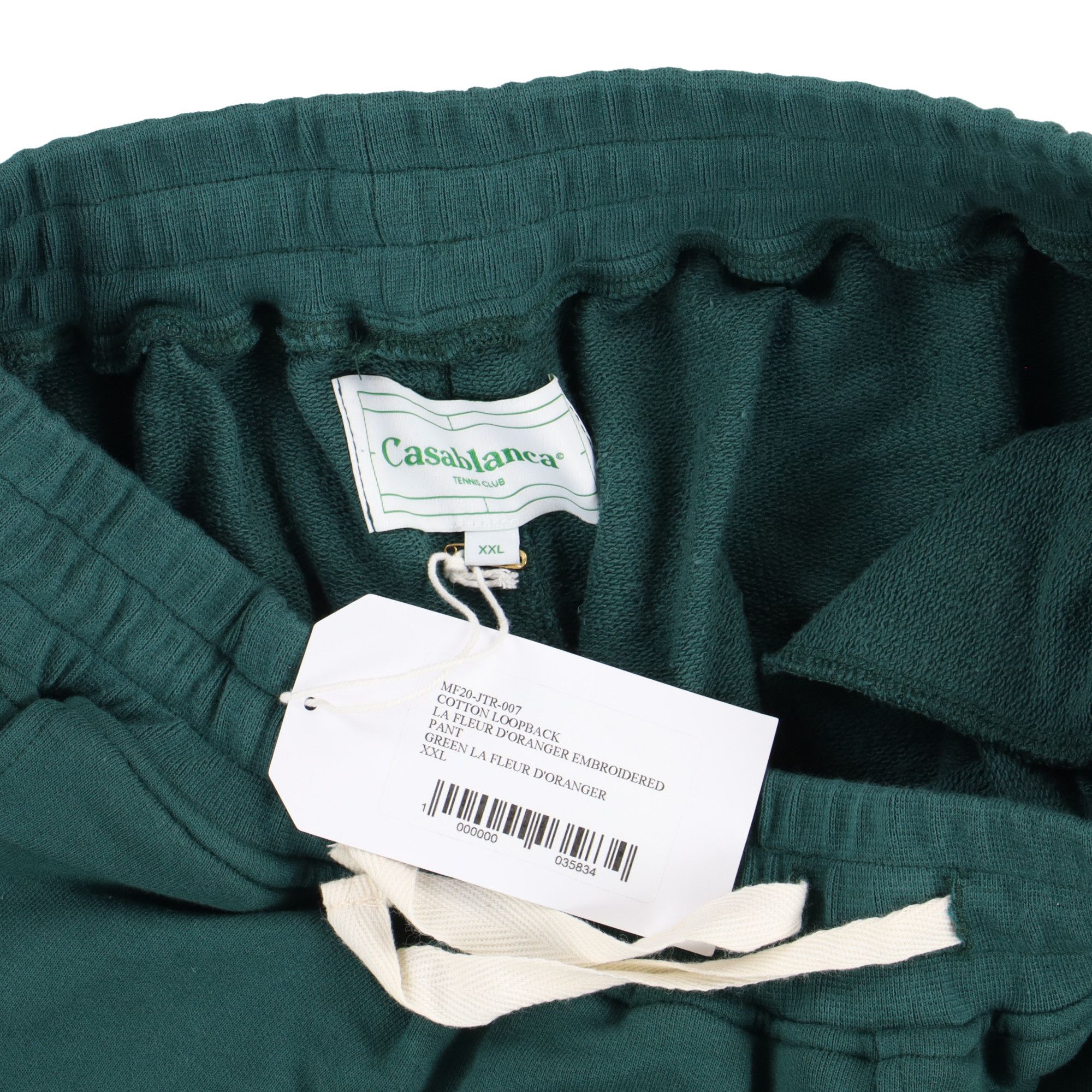 Casablanca Green Embroidered La Fleur D'Oranger Sweatpants Size 38" / US 16 / IT 52 - 3 Thumbnail