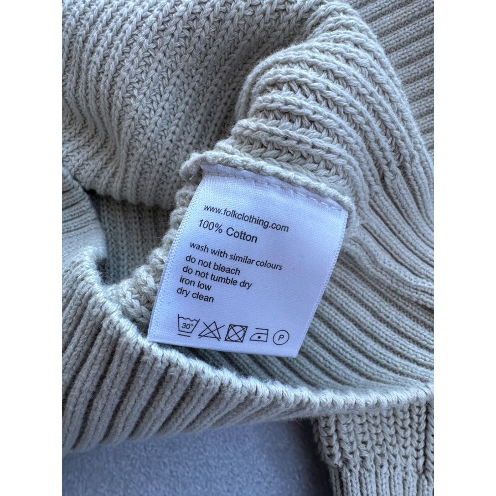 Folk Folk Beige Knitted Cardigan Sweater Size US L / EU 52-54 / 3 - 7 Thumbnail