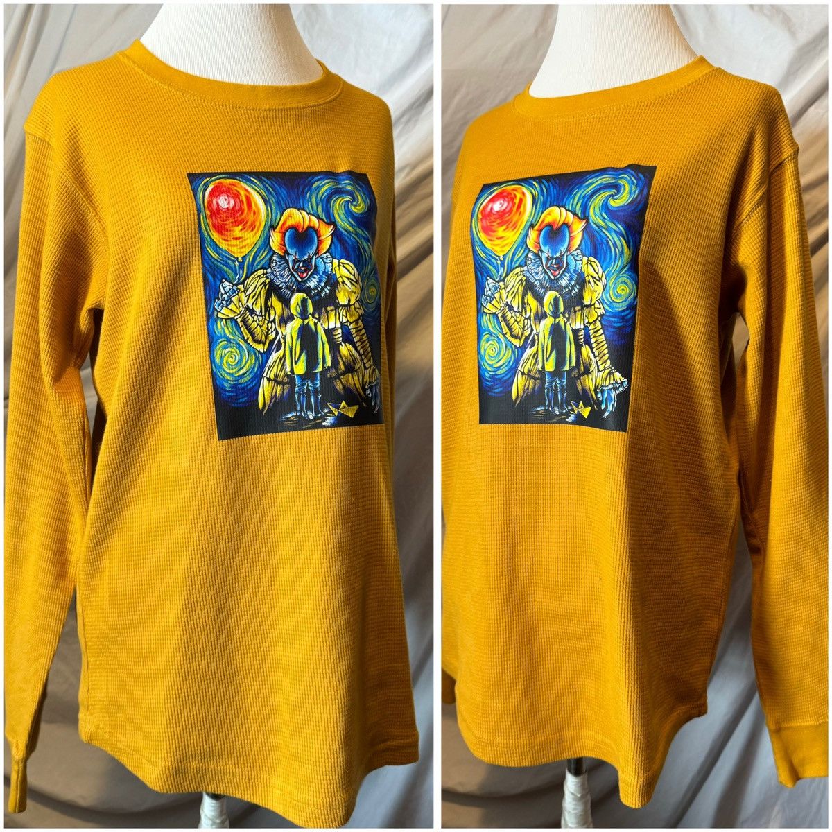 Other Pennywise X Van Gogh, Custom, Unisex Long Sleeve Thermal Size US M / EU 48-50 / 2 - 5 Thumbnail