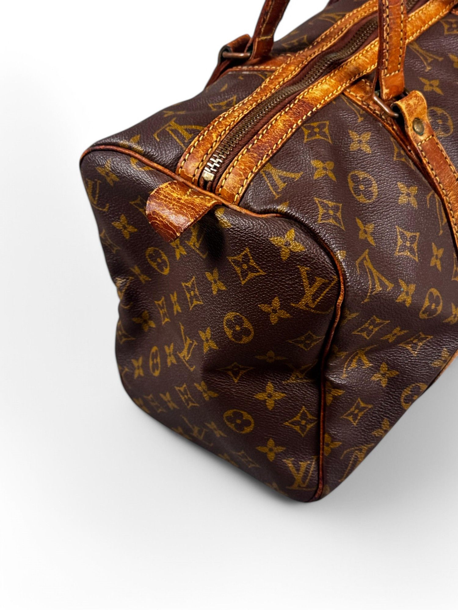 Louis Vuitton Louis Vuitton - Sax Pool 35 Monogram Leather Brown Vintage Size ONE SIZE - 11 Thumbnail