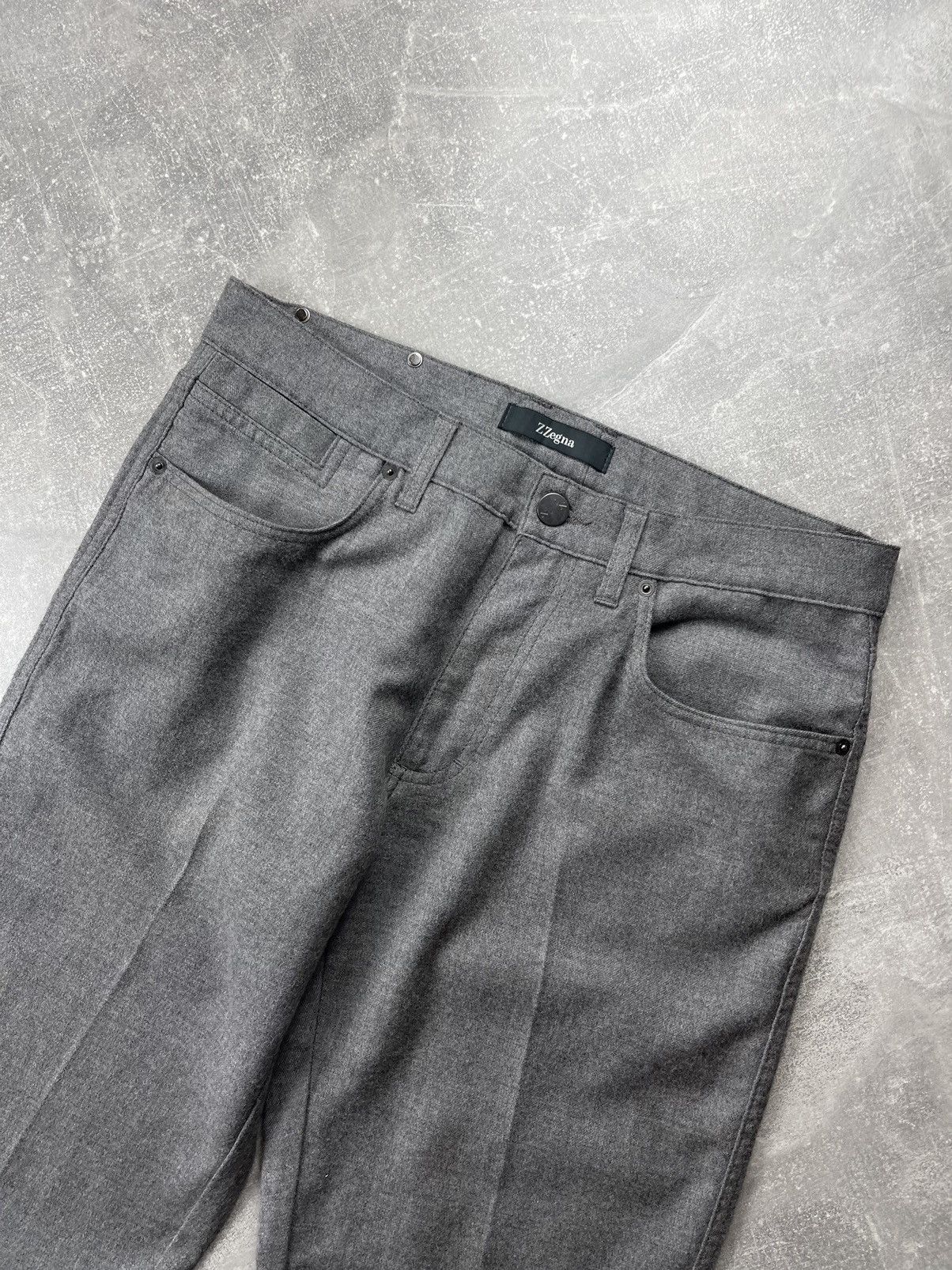 Z Zegna Ermenegildo ZegnaZ Wool Slim-Fit Pants Italian Tailoring Size US 33 - 9 Thumbnail