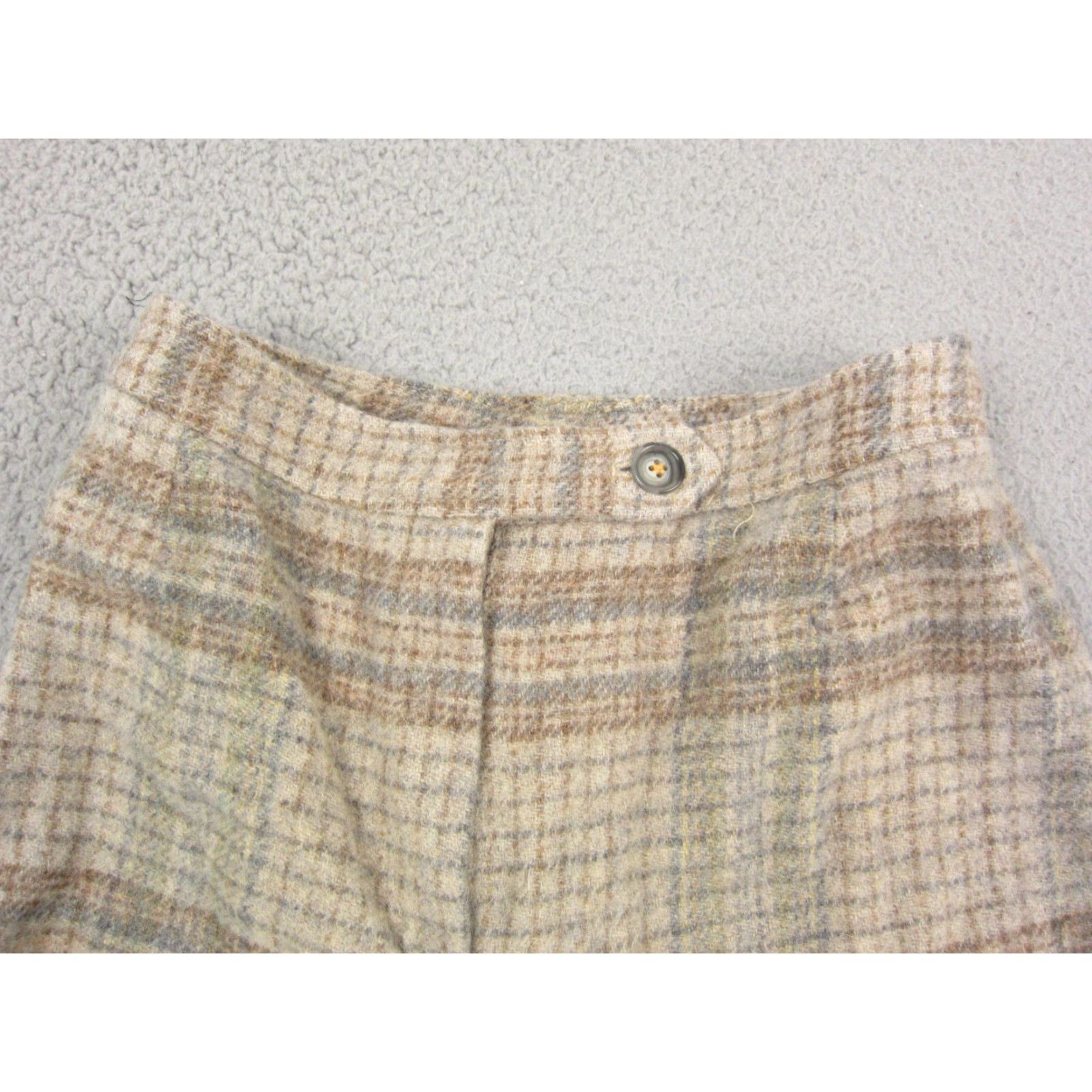Evan Picone VINTAGE Evan Picone Pants Womens 10 Brown Plaid Wool Dress Straight Size 32" / US 10 / IT 46 - 6 Thumbnail