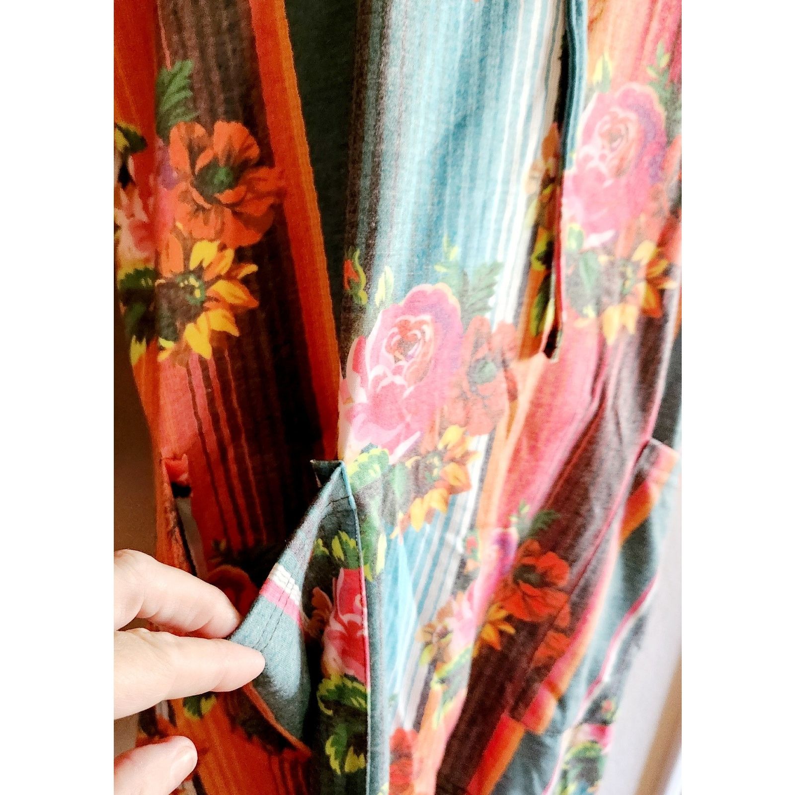 Other Crazy Train Multi Color Floral Hooded Top Large Pockets NWTS Size L / US 10 / IT 46 - 2 Thumbnail