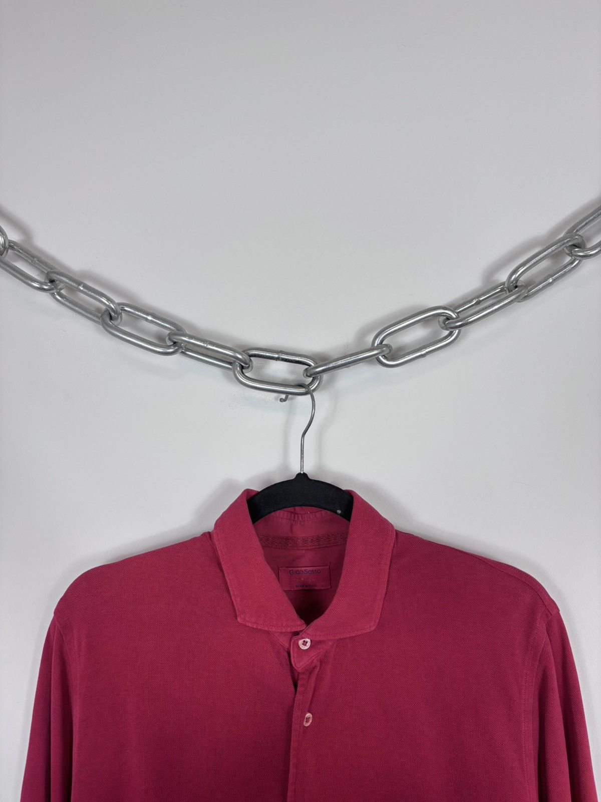 Gran Sasso Gran Sasso Vintage Men’s Red Long Sleeve Button Up Shirt Size US M / EU 48-50 / 2 - 3 Thumbnail